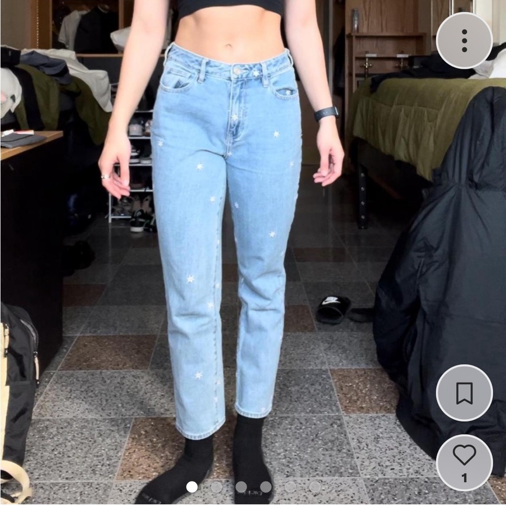 PacSun Flower Jeans